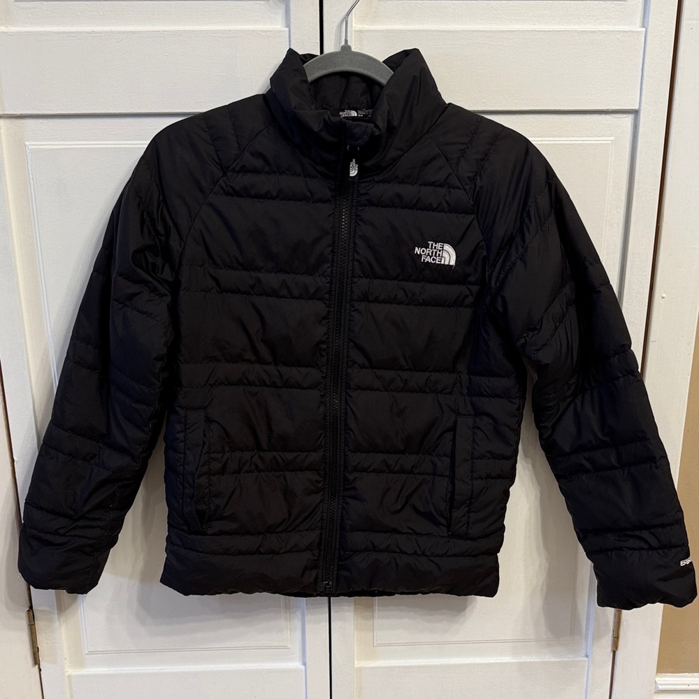 The North Face 550 kids quilted Black puffer